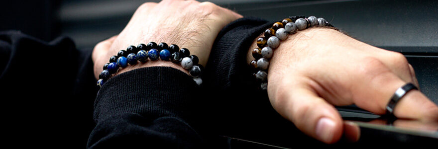 bracelet pierre pour homme